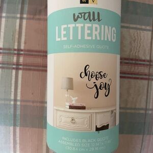 Hobby Lobby Wall Lettering - Black and White 'Choose Joy' Decal